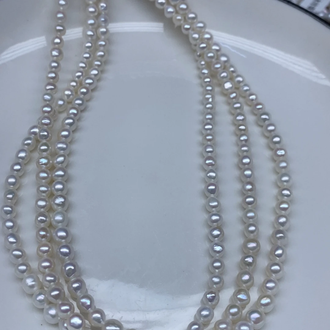颈饰未镶嵌淡水珍珠5-6发3条