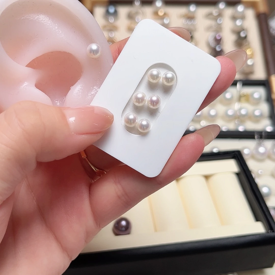 耳饰淡水珍珠银S925镶嵌