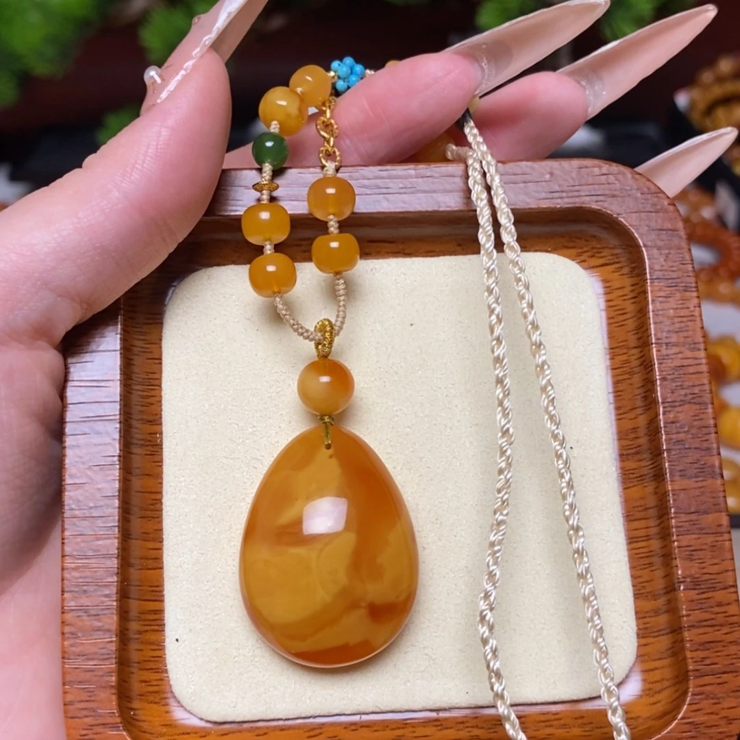 【闪购商品】蜜蜡颈饰未镶嵌项链