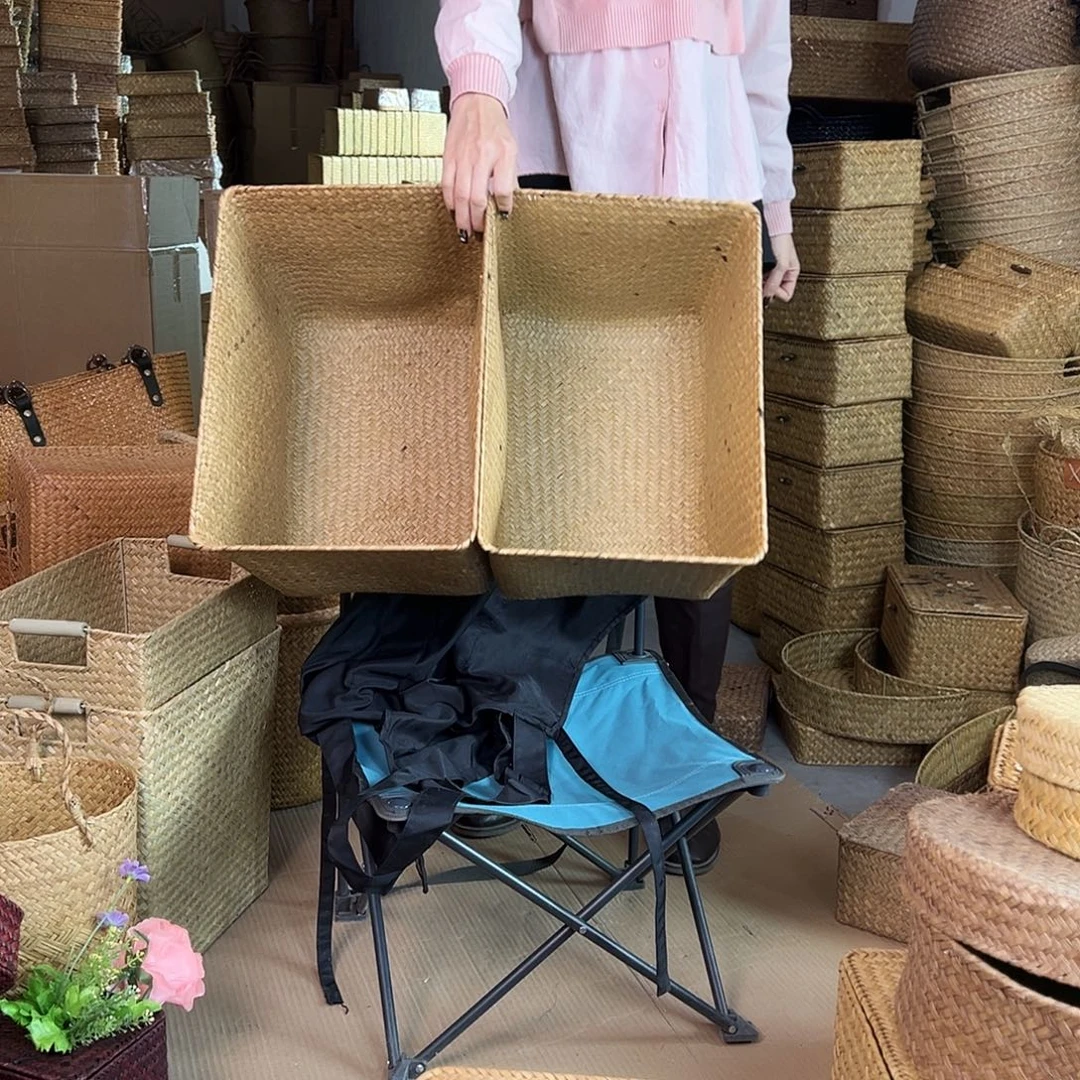 草编草编包/草编收纳盒微瑕疵