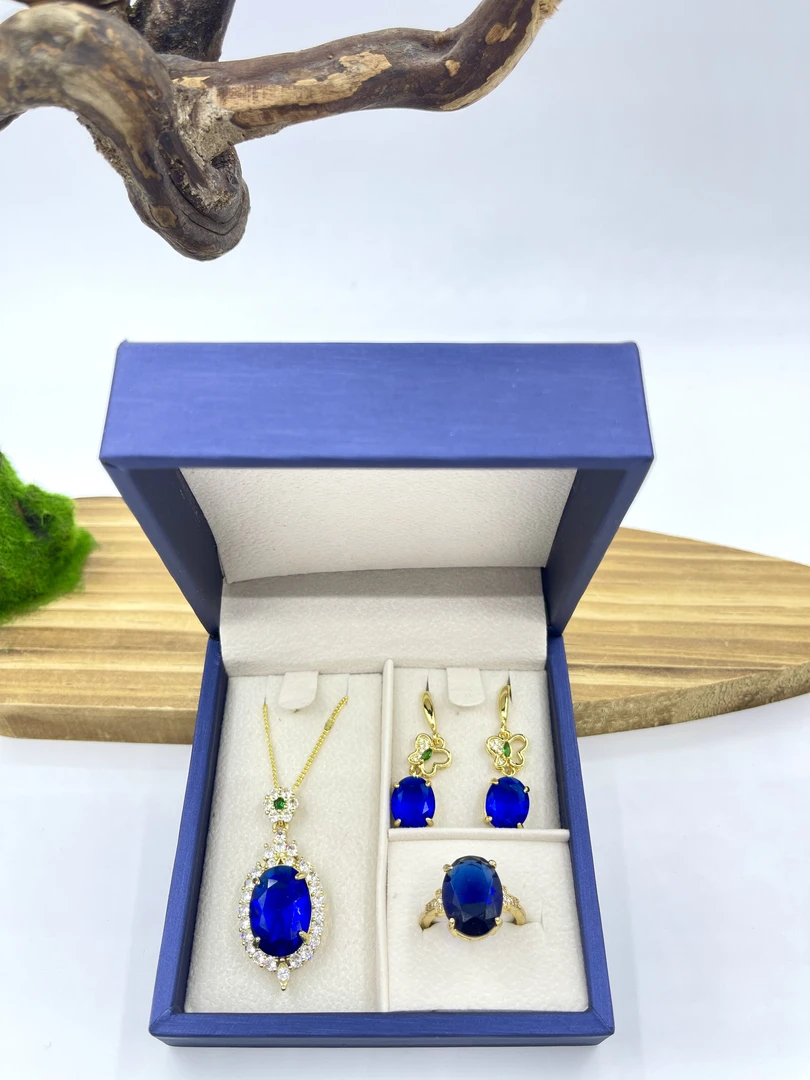 非金属珐琅项链 海洋之心