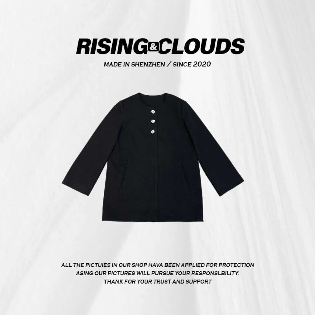 RISING&CLOUDS现【夜幕流星】显瘦百搭2024冬季保暖外套120247