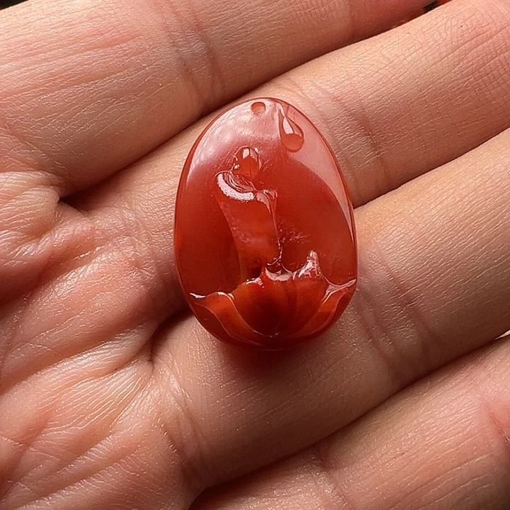 南红玛瑙未镶嵌吊坠