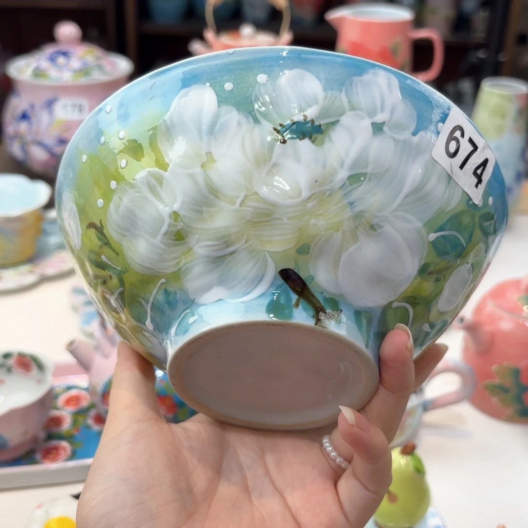 景德镇手绘高温釉下彩陶瓷茶具