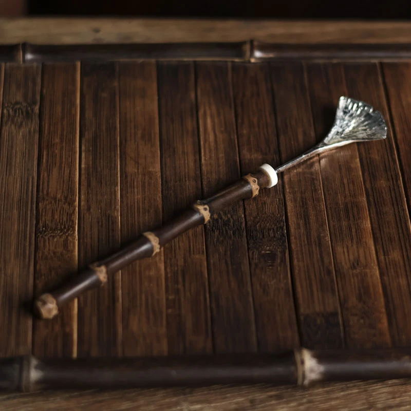 【野陶器】银杏叶茶拨（古篱S0026）