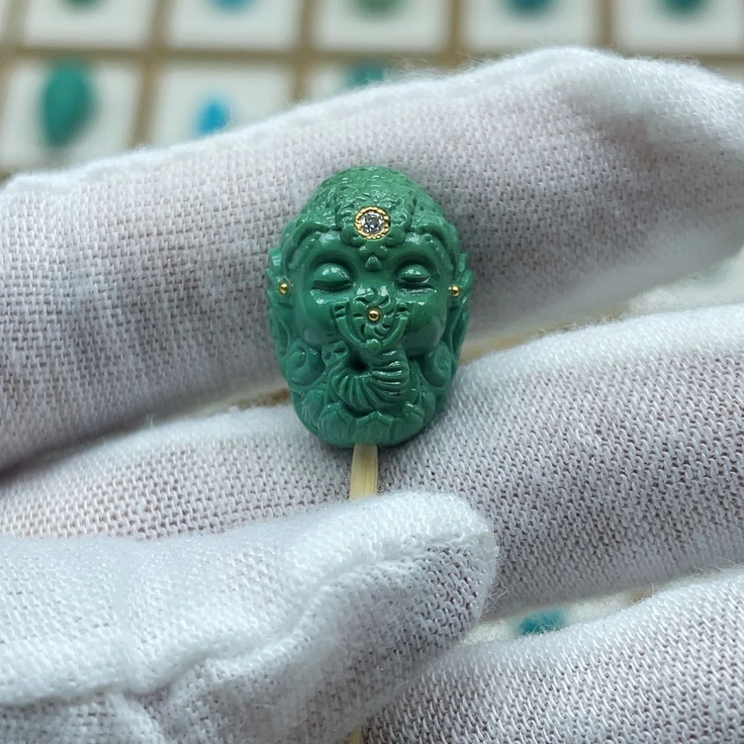 绿松石珠宝奇石未镶嵌