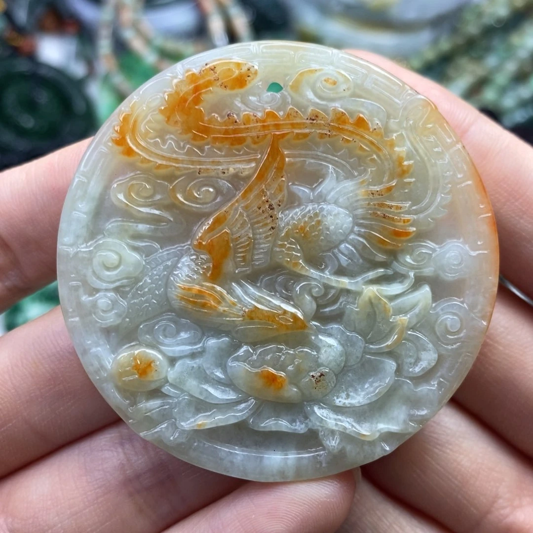 颈饰未镶嵌翡翠吊坠