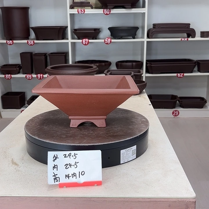 紫砂花盆四方斗盆