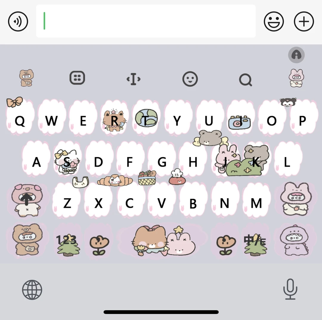 宠物游乐园苹果安卓百度输入法皮肤可爱键盘美化素材办公配件