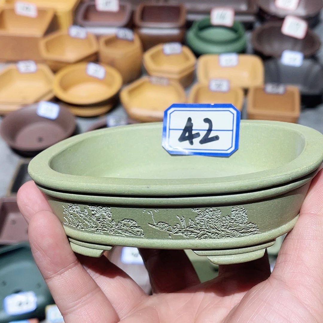 紫砂小盆10*8.5*2微瑕