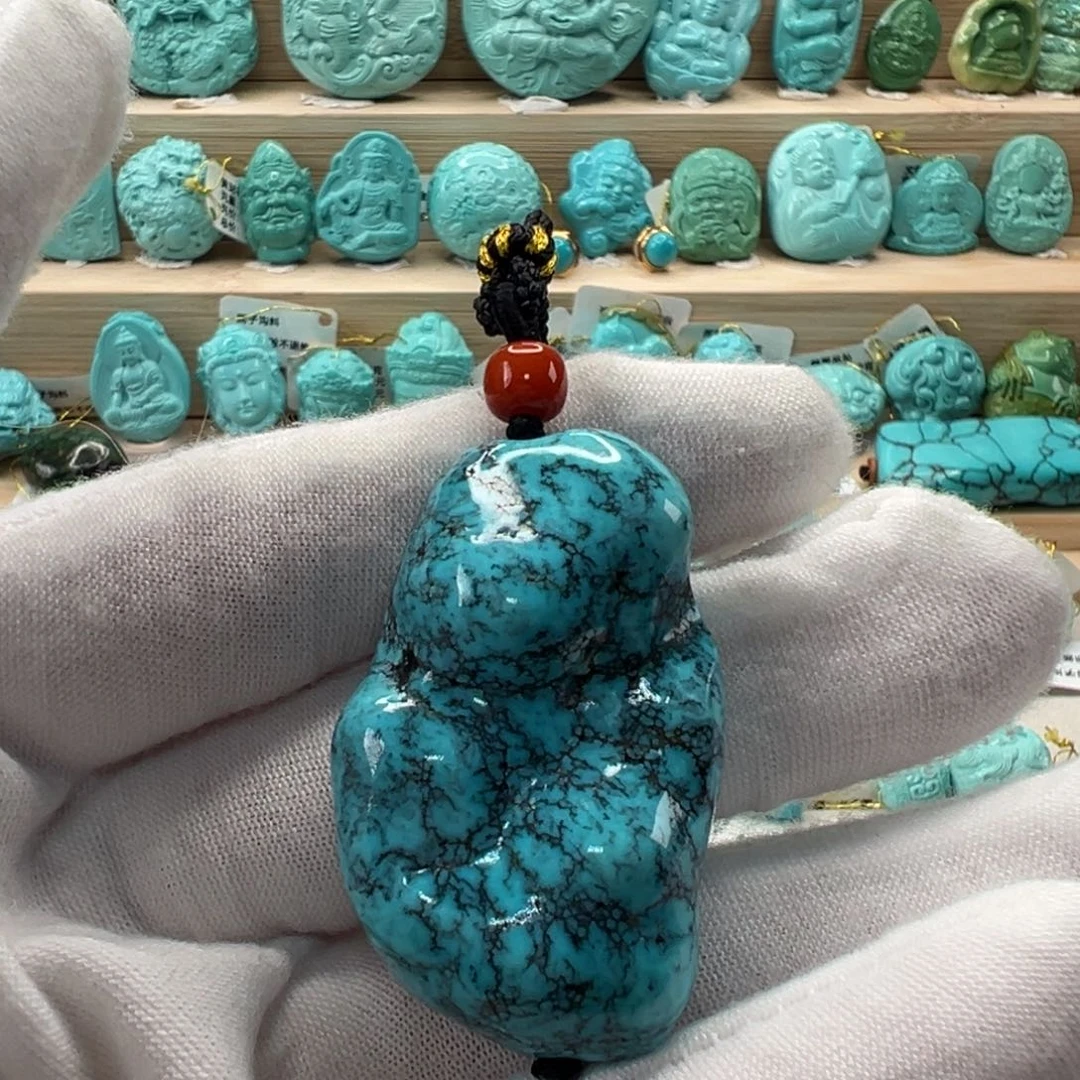 未镶嵌绿松石随形27mm