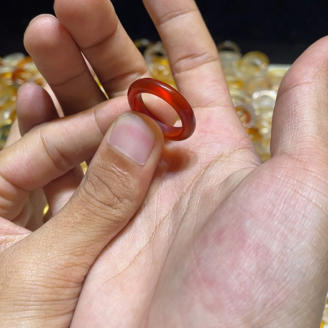 玛瑙/玉髓未镶嵌戒指294号港15 默认瑕疵