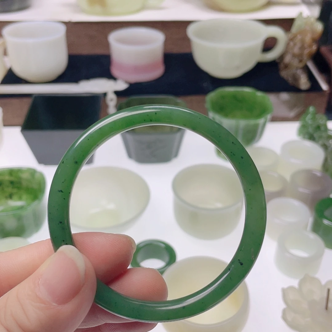 和田玉（碧玉）未镶嵌挂件53