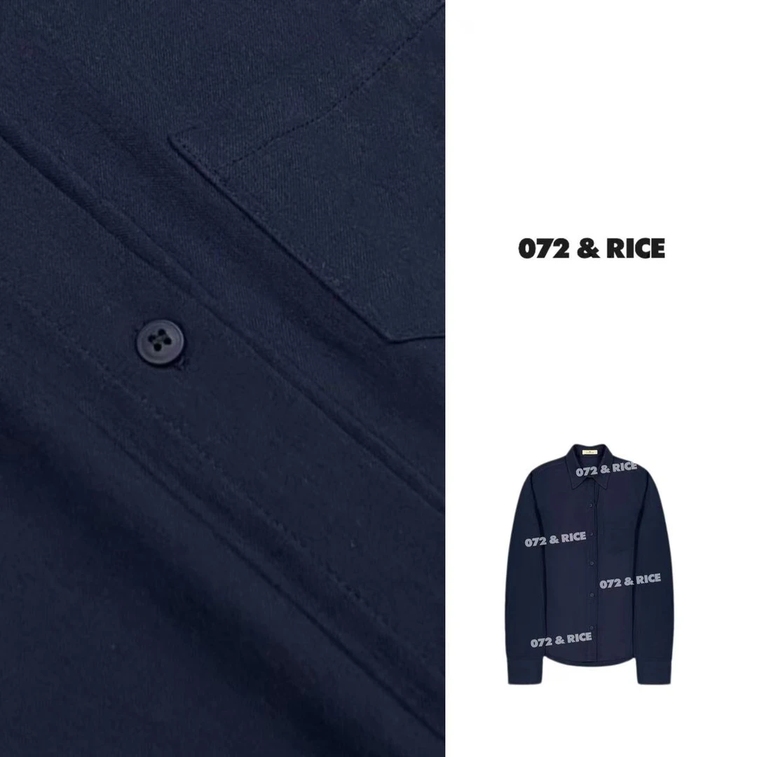 072 & RICE【柯南】100纯棉 夏季休闲翻领长袖衬衫 32S067Z*