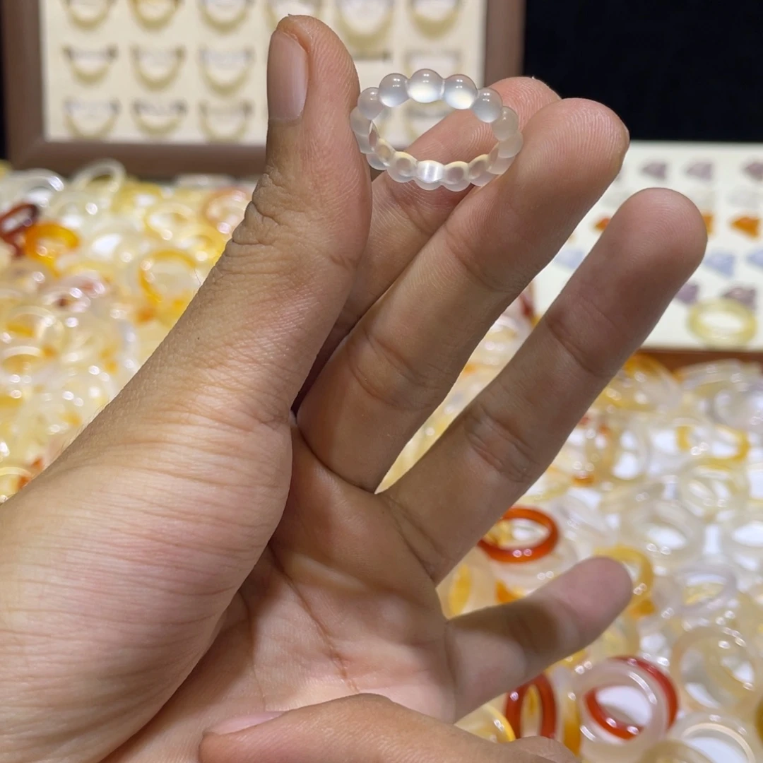 玛瑙/玉髓合金戒指64号港15