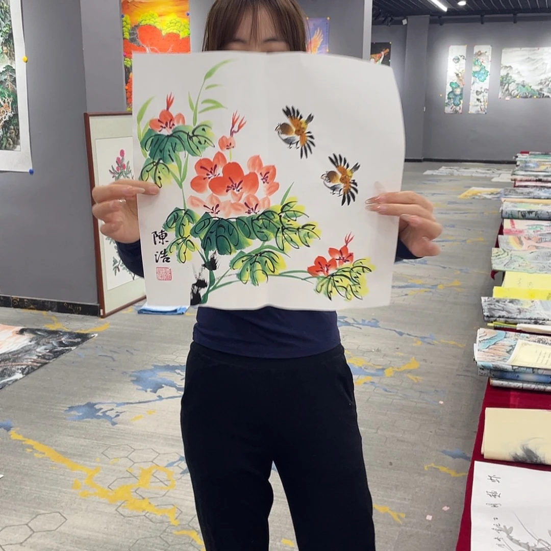 真人名画手工手绘