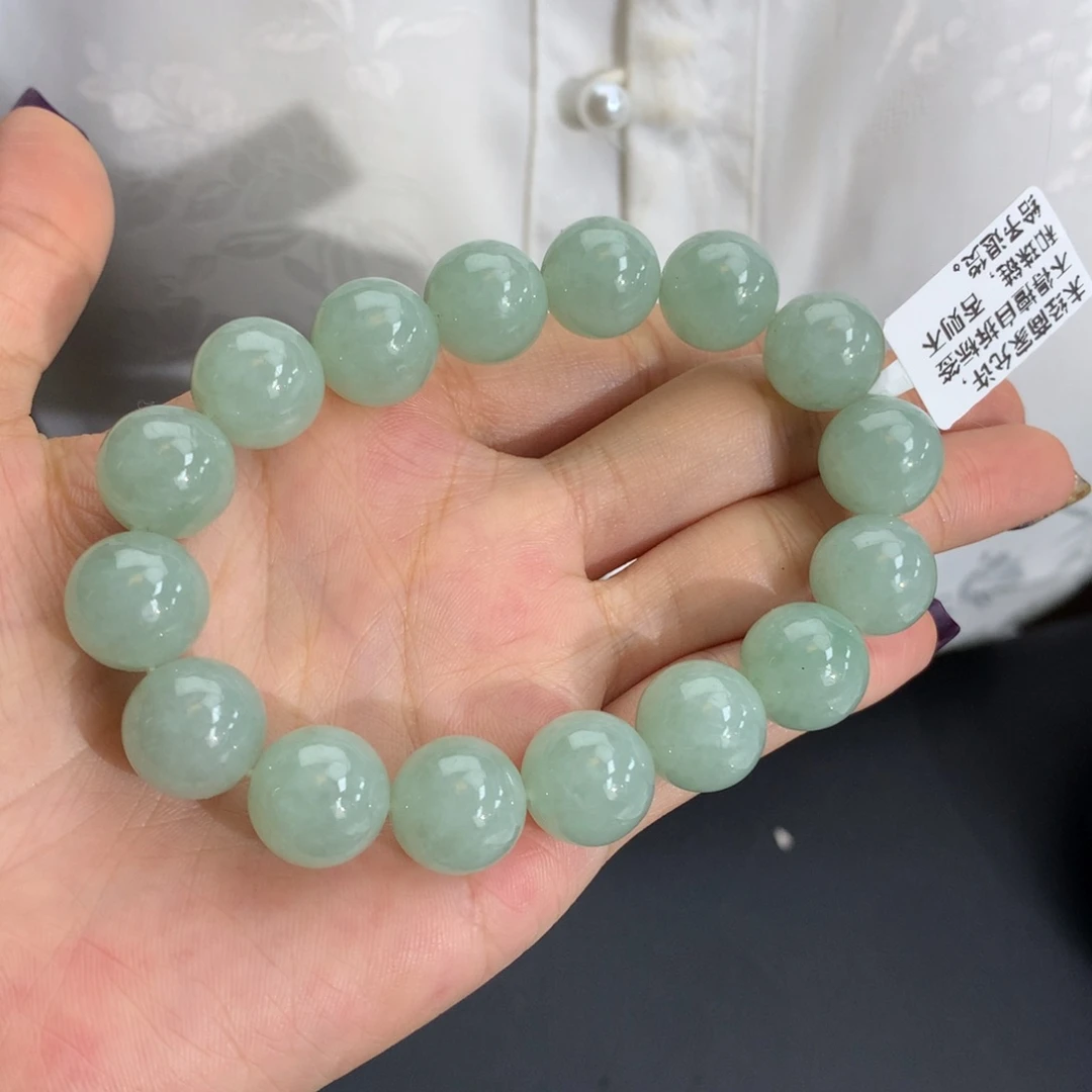 未镶嵌手串翡翠卡13胶润晴手串