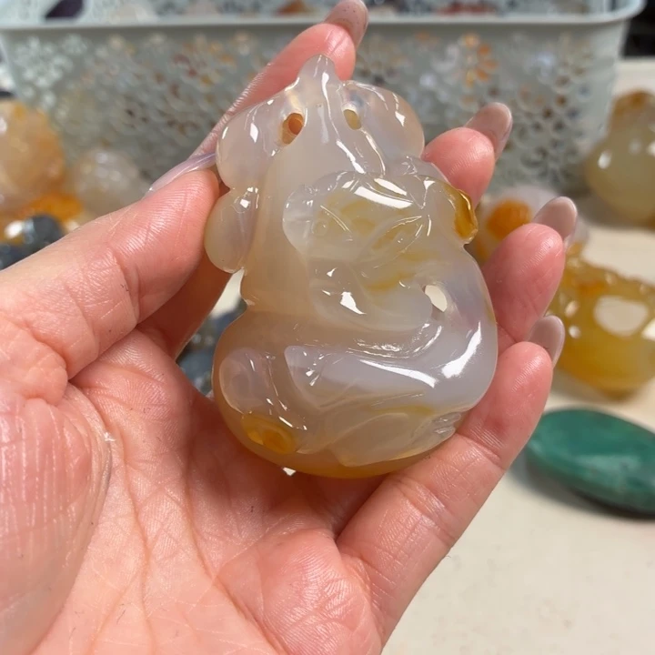 玛瑙/玉髓未镶嵌吊坠(不含链)