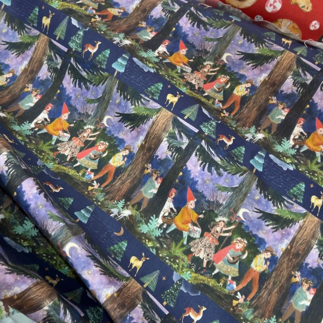 棉一米价微弹力亚麻棉1.3宽果子B