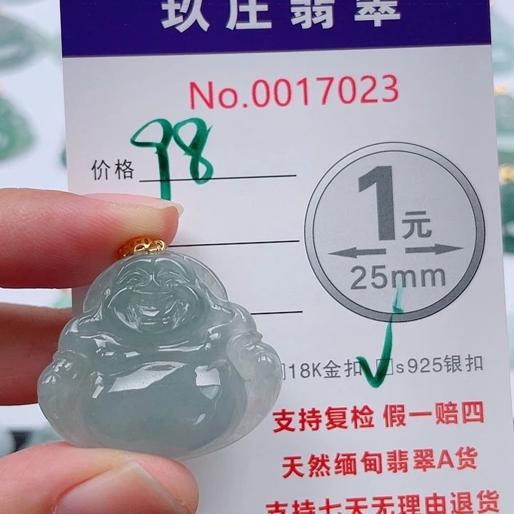 翡翠未镶嵌吊坠(不含链)