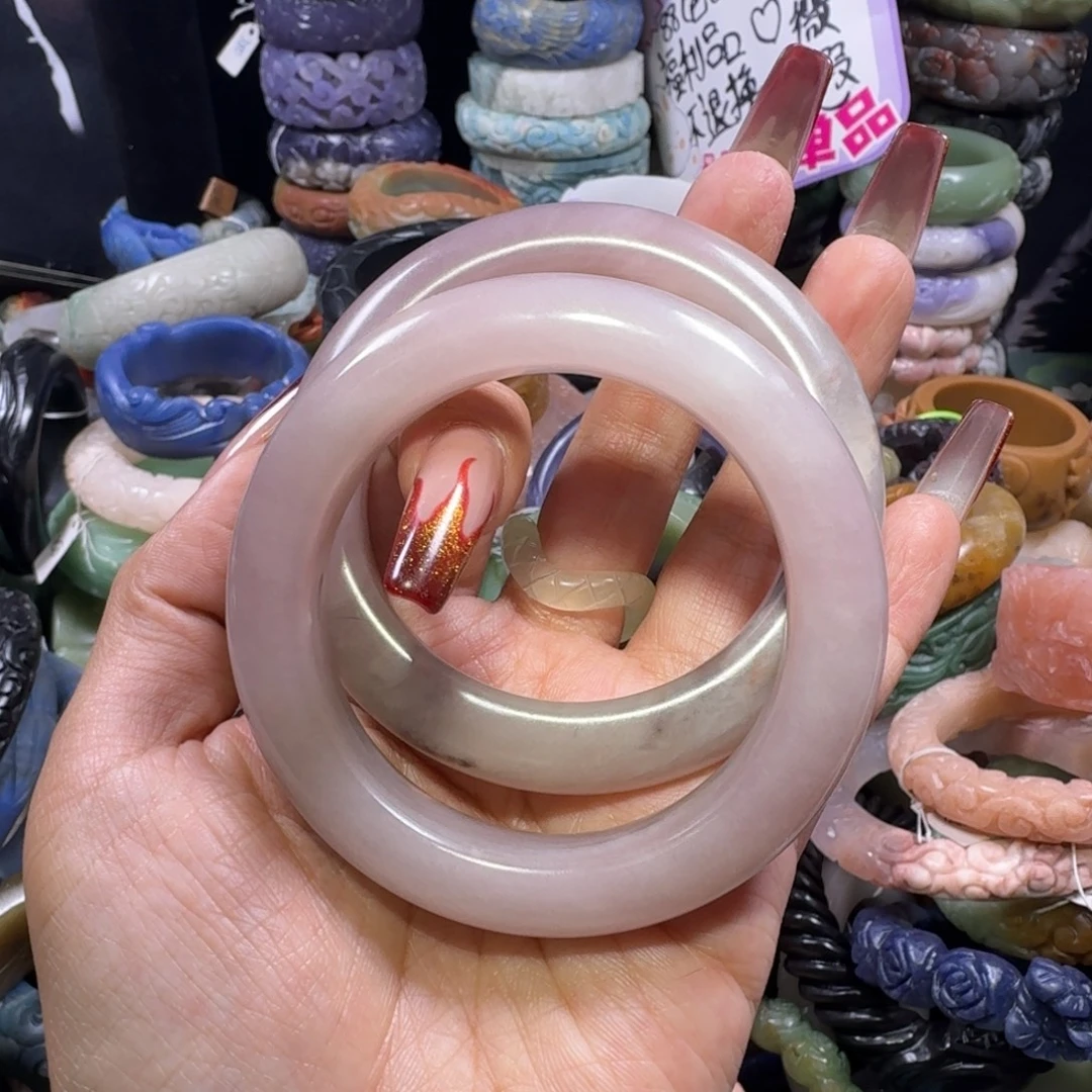 石英质玉（佘太翠）未镶嵌手镯26，5557，不退换单价