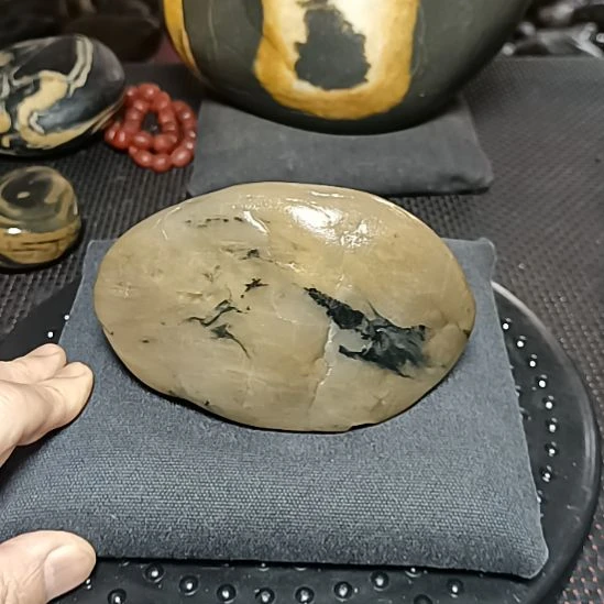 新疆金丝玉原石国画