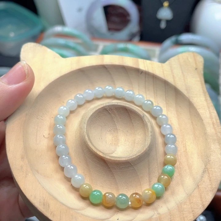 翡翠未镶嵌手链翡翠手串福利
