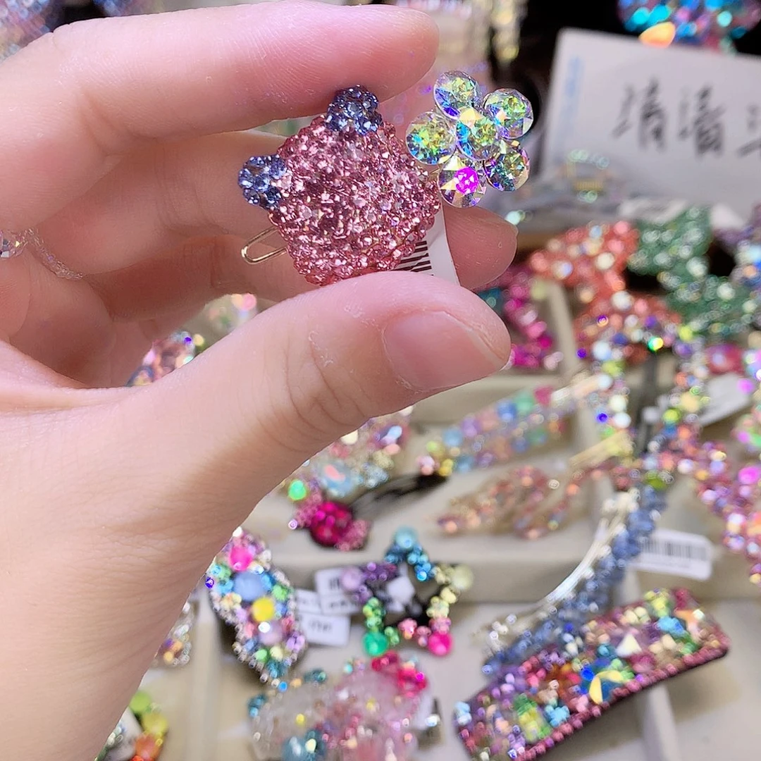仿水晶非金属小熊哇扣