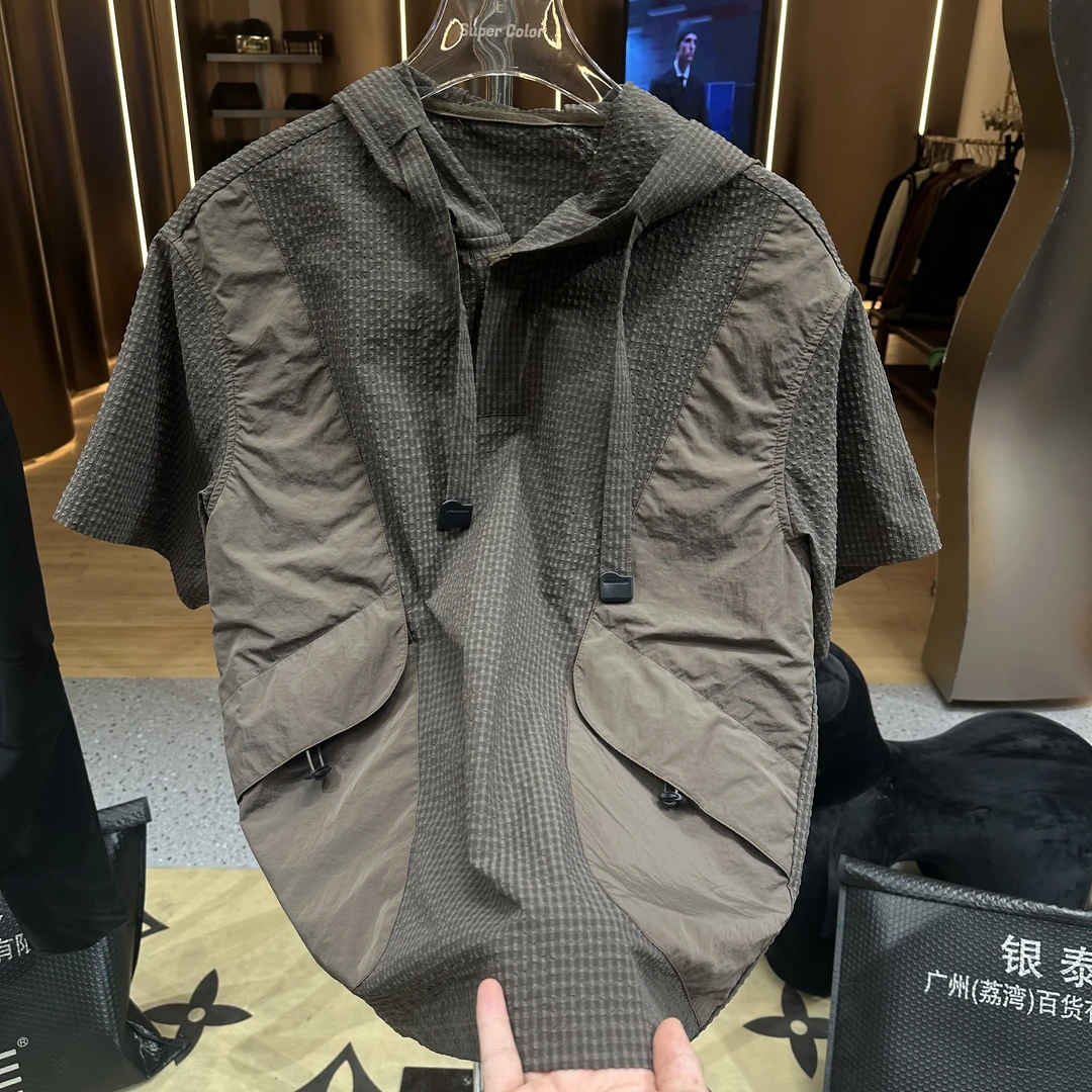 supercolor【老钱风连帽短袖】 25ss//春夏百搭纯色男女同款短袖 6