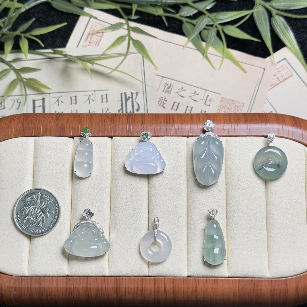 思懿珠宝   18K翡翠吊坠-4980-2-XMG-多样性发一