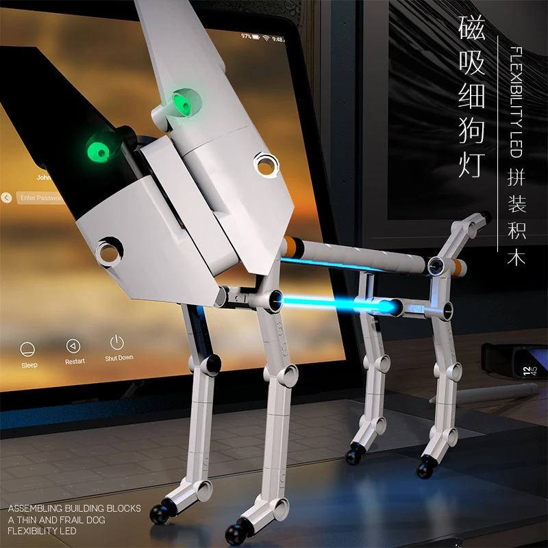 益智AI智能机械狗玩具适合3 - 6岁男孩的生日礼物西高地小狗玩偶