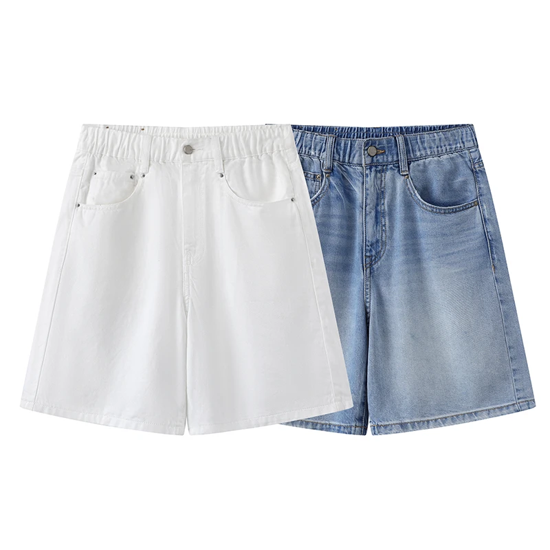 艾诺丝贝贝同款2025年夏季新款时尚百搭休闲牛仔短裤热裤女D23500