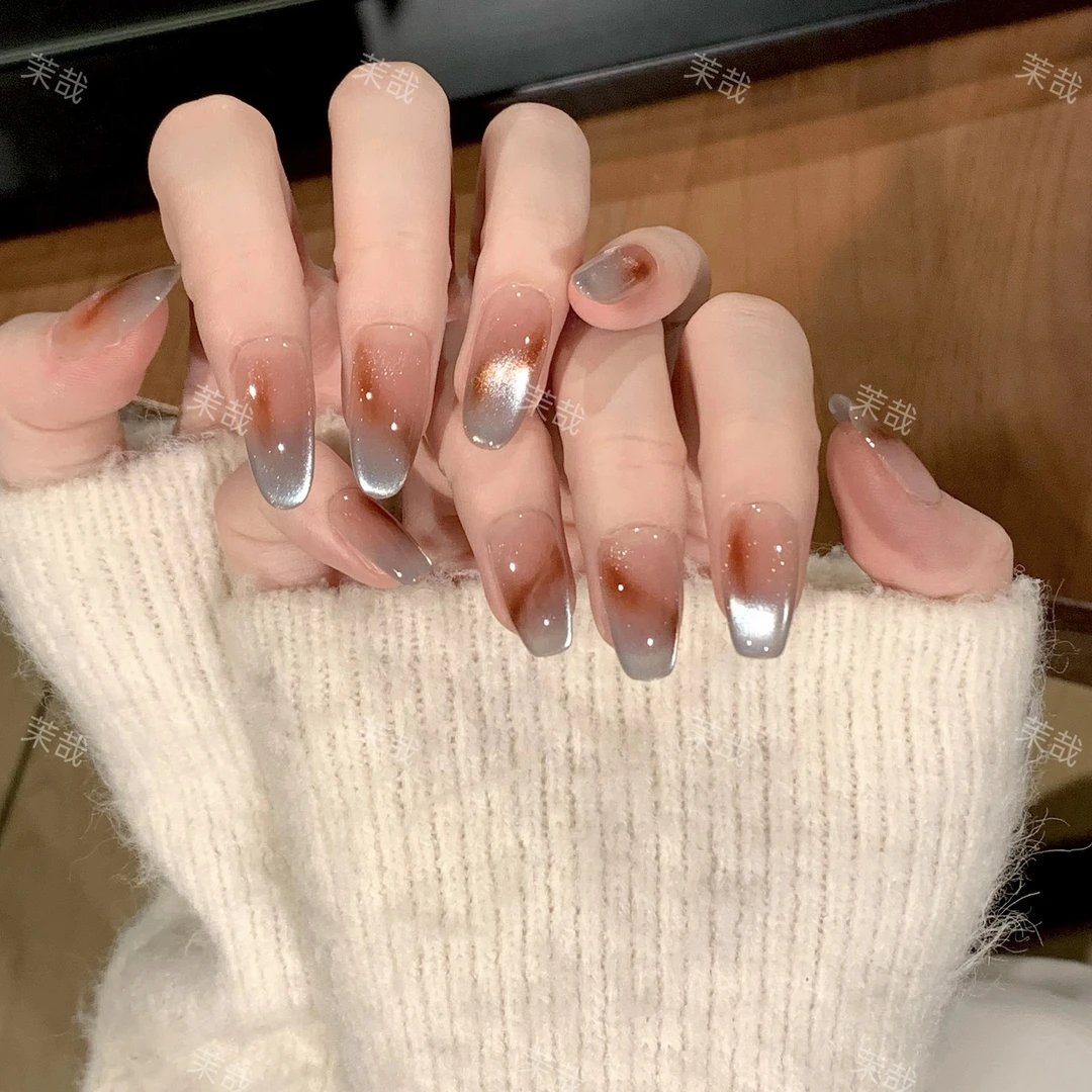 茉哉7【时间海】纯手工定制美甲拆卸穿戴甲A4641