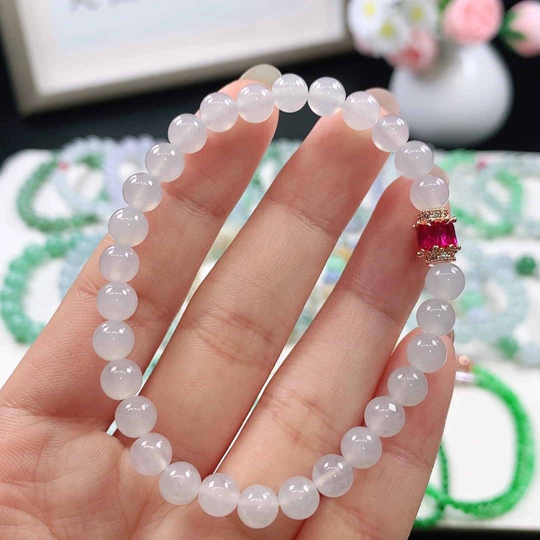 翡翠未镶嵌手链6mm