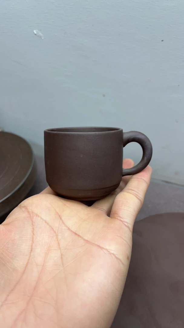 紫砂壶紫泥主人杯100cc