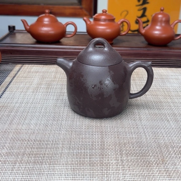 紫砂茶壶秦权紫泥