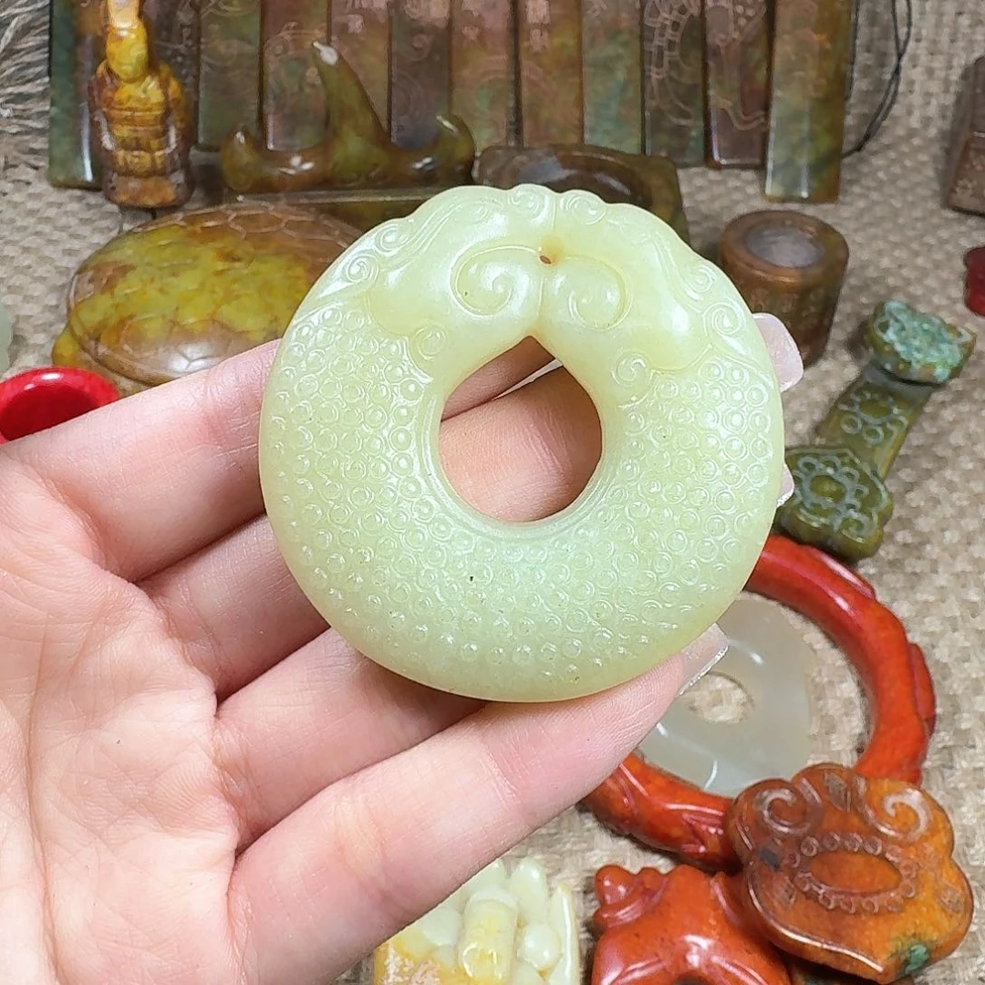 白玉菩提吊坠挂件
