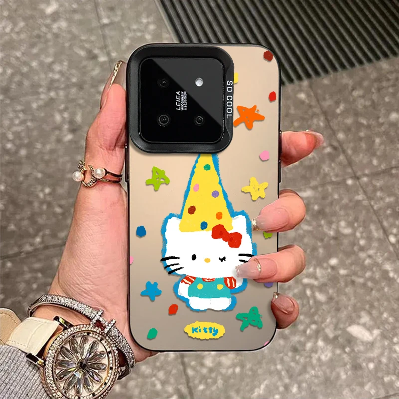 彩帽猫咪适用于小米17手机壳17pro外壳15新款14彩银13防摔保护套