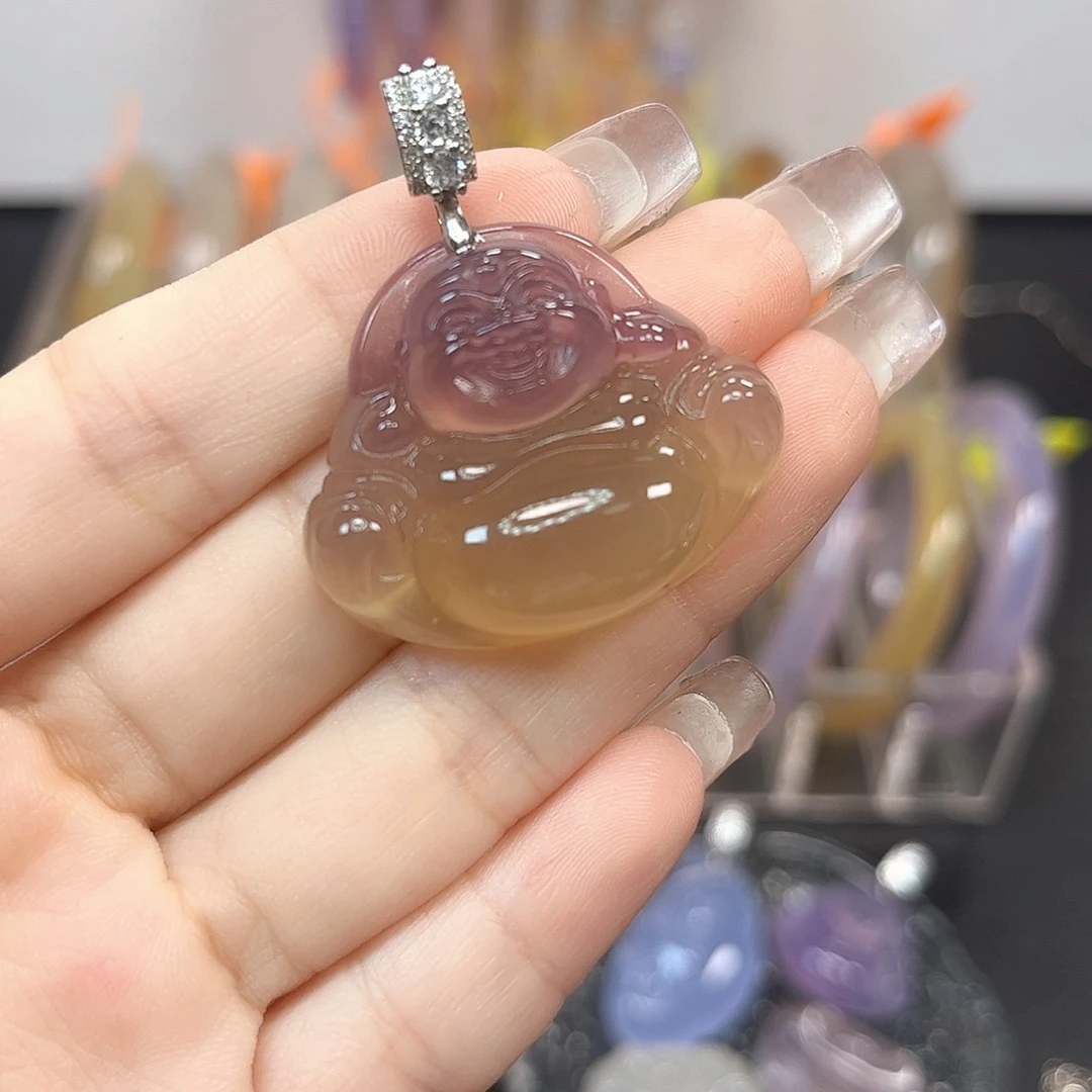 银S925镶嵌颈饰玛瑙/玉髓
