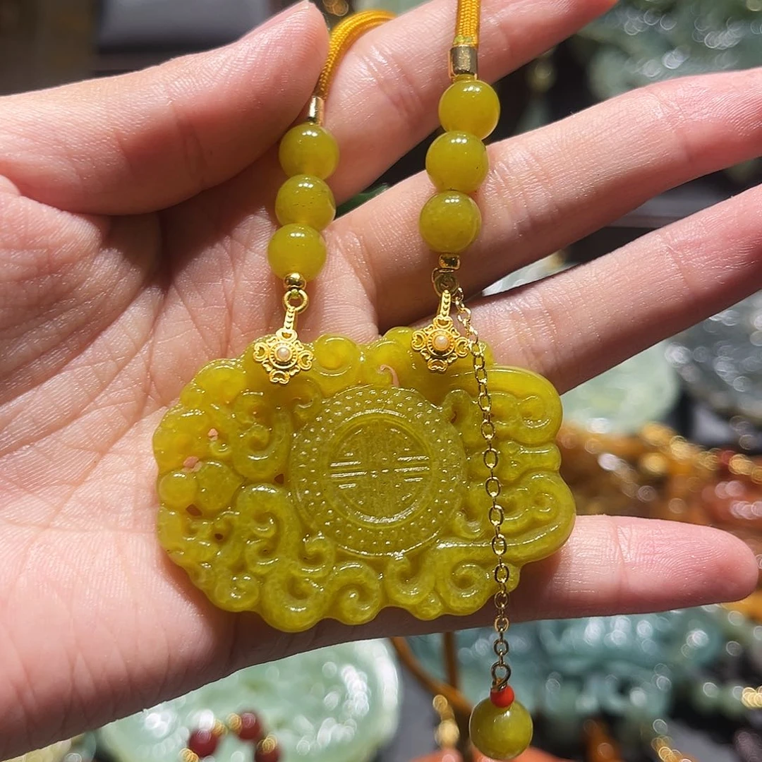 岫玉未镶嵌毛衣链