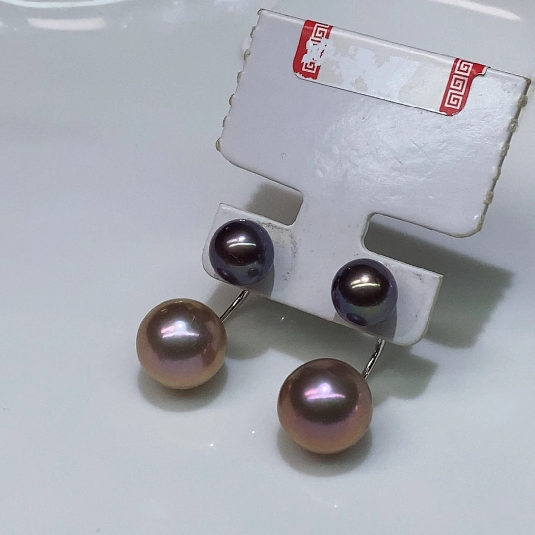 耳饰淡水珍珠银S925镶嵌