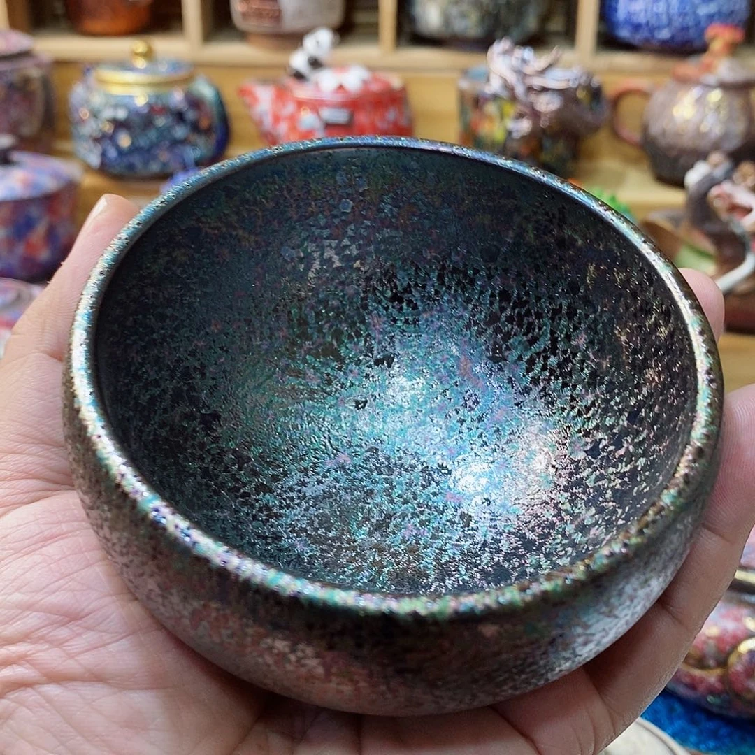 粗陶志野柴烧茶器