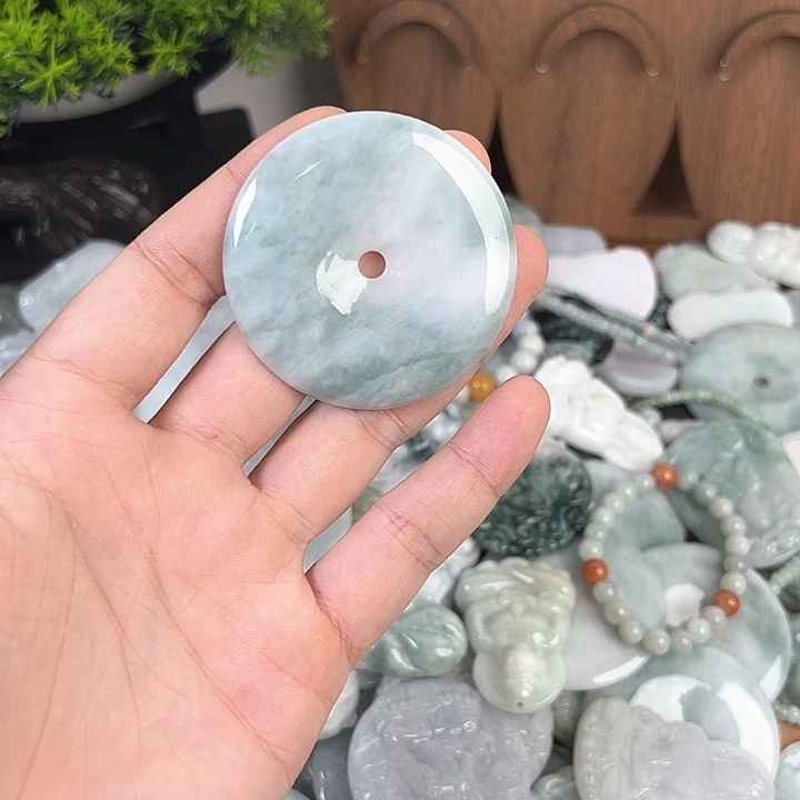 颈饰未镶嵌翡翠天然A货翡翠0001