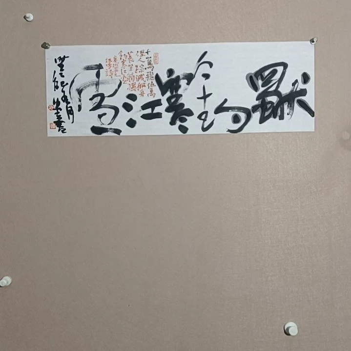 书法独钓寒江雪68*23