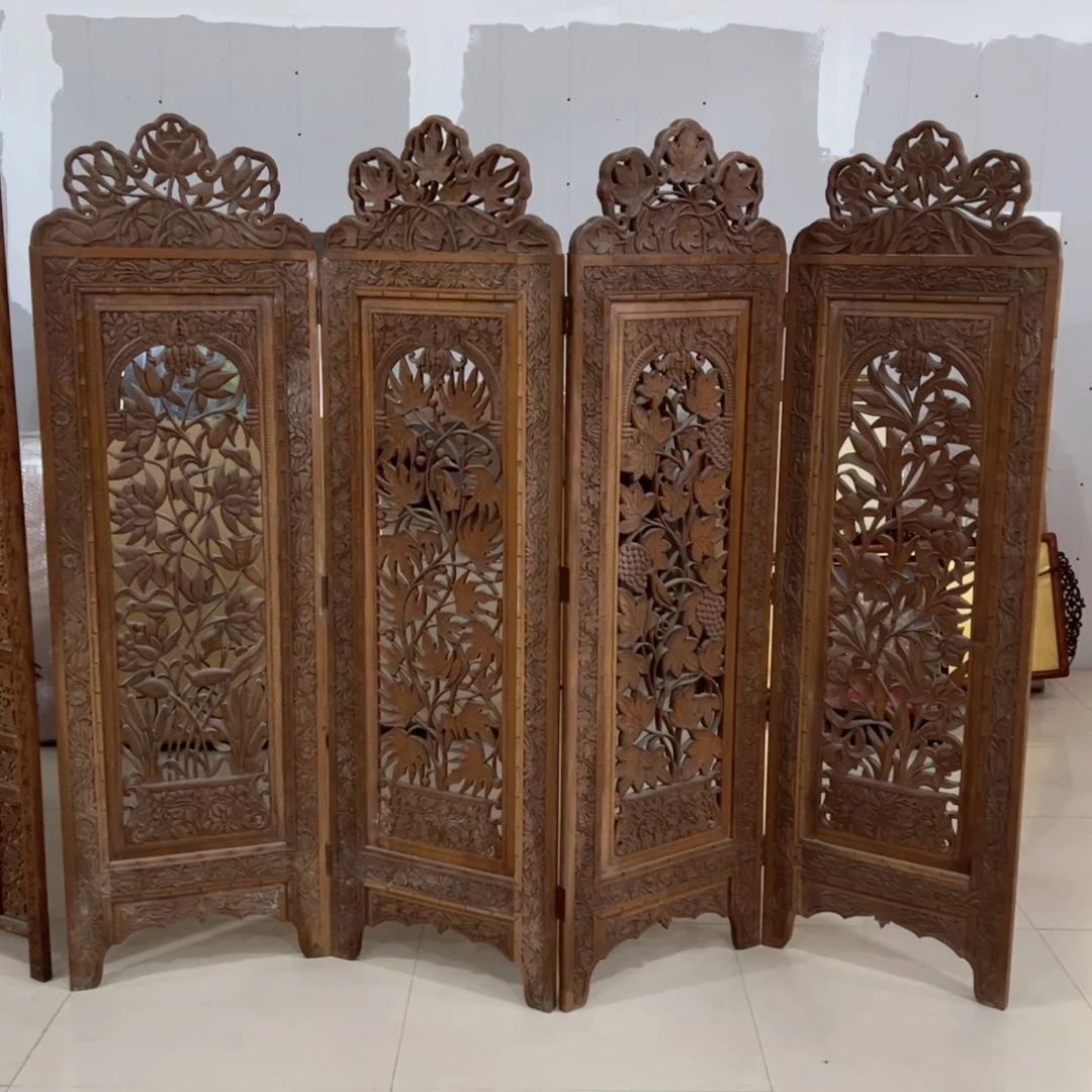 绘画屏风框画茶空间设计