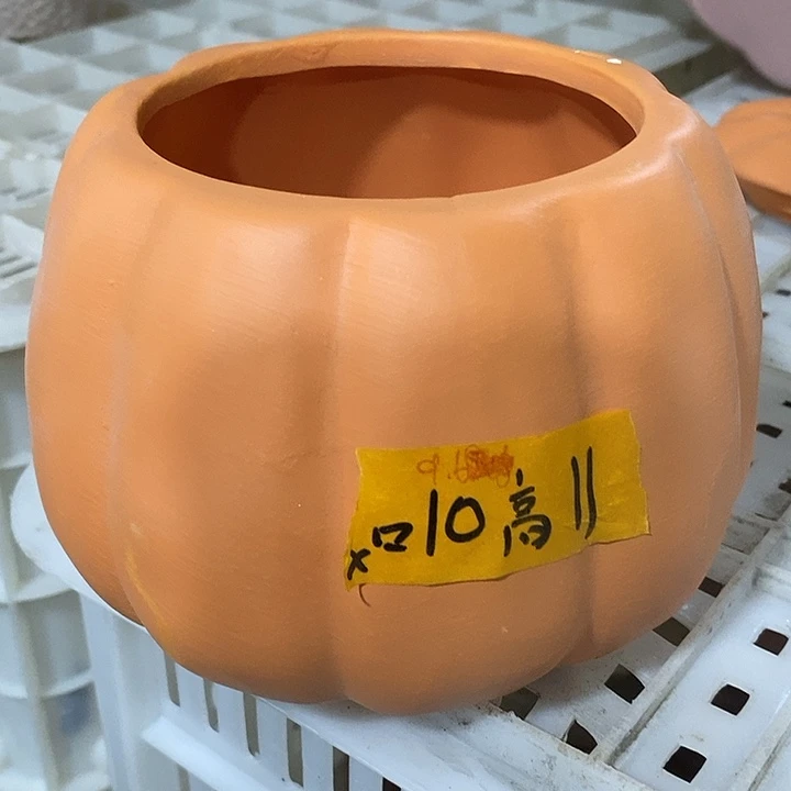 陶瓷花盆有孔 瑕疵针孔漏釉介意勿拍 口高