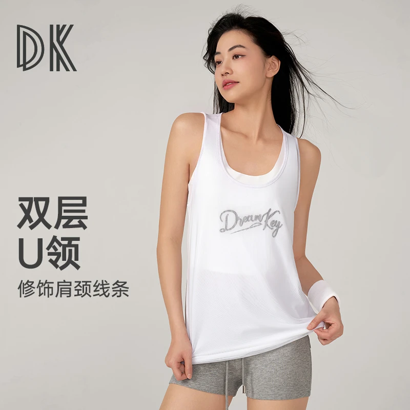 DK运动背心女户外休闲跑步健身服上衣瑜伽背心可外穿夏季薄款0061