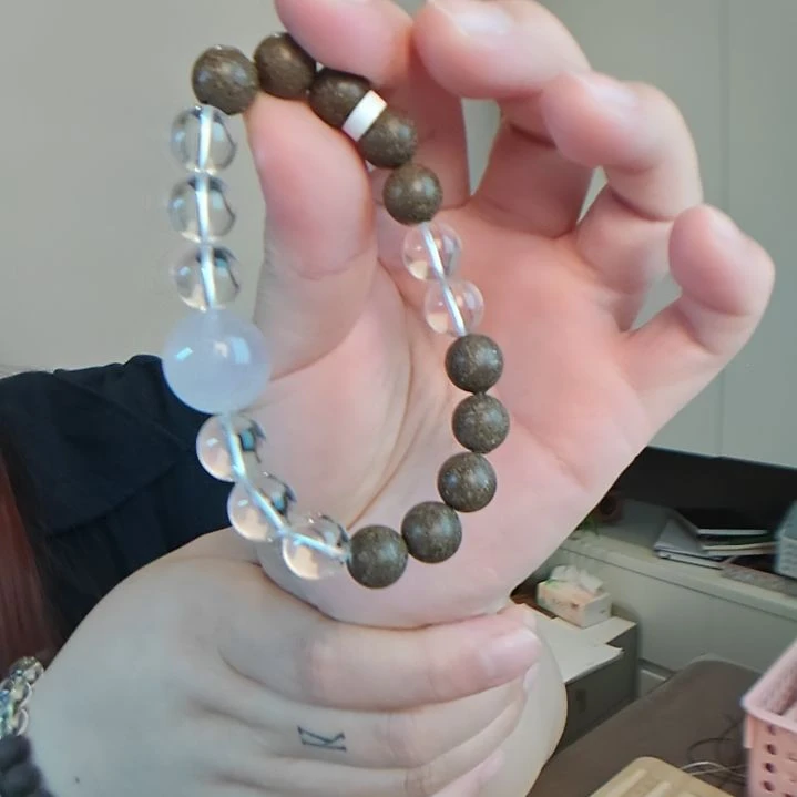 大理石磁石兔毛白水桂花