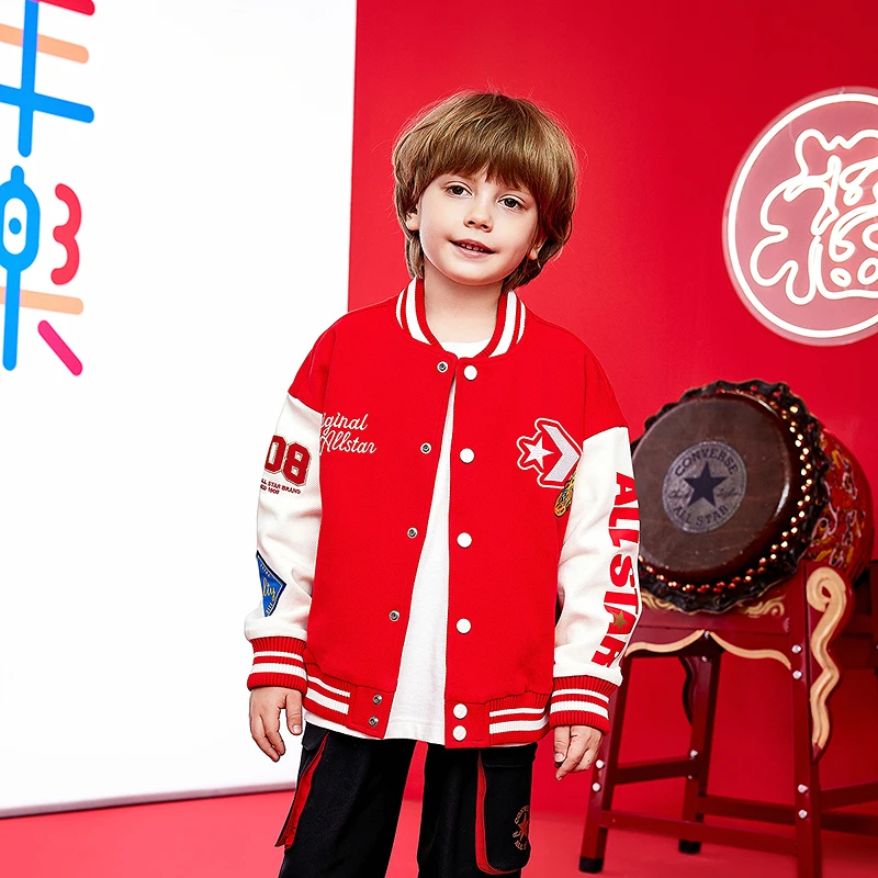 【官方旗舰】Converse匡威童装夹克好事花生外套CNVB-LO-G930