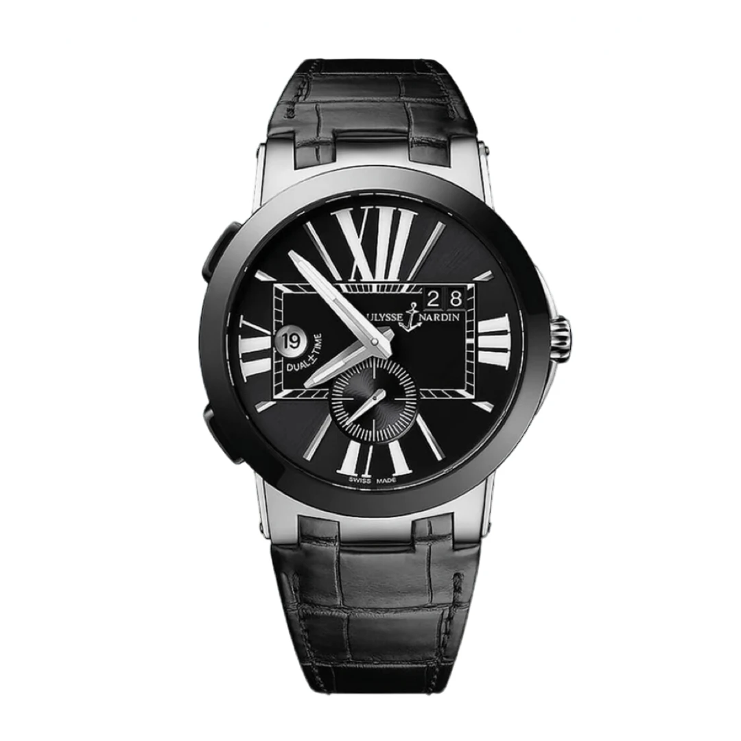 99新 Ulysse Nardin/雅典 经理人系列 自动机械 43mm 陶瓷橡胶